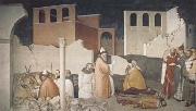 Ambrogio Lorenzetti St Sylvester Sealing thte Dragon's Mouth (mk08) oil on canvas